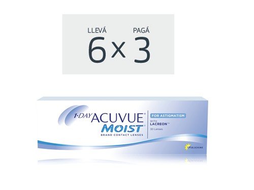 Lentes de contacto Acuvue Moist 1 Day para astigmatismo