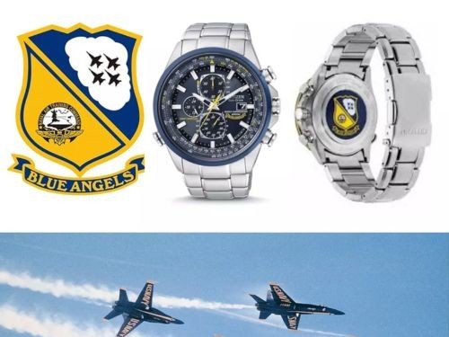 Reloj Citizen AT802054L Ecodrive Blue Angels Radiocontrolado