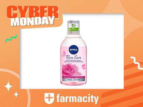 Agua Micelar Bifásica Nivea Rose Care para Todo Tipo de Piel x 400 ml