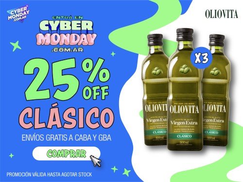 Oliovita Blend Clasico 3 unidades x 500ml - Aceite de Oliva Virgen Ext