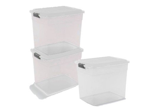 Cajas Plastica Organizadora Colbox 34 Lts. Colombraro 3 Unid