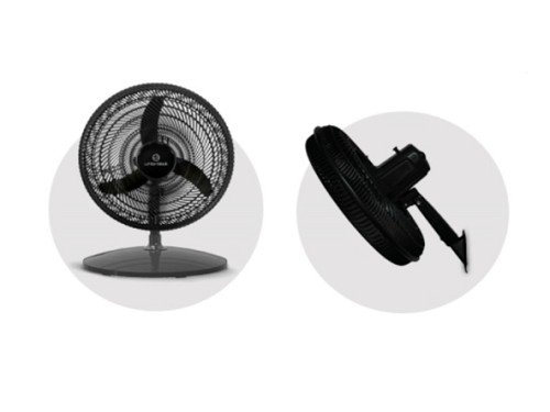 Ventilador De Pie 18" WHITENBLACK Wbvp18k 75W 3 Velocidades Negro