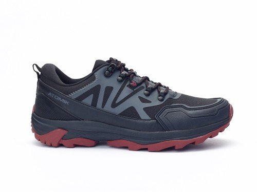 Zapatilla Deportiva Outdoor Alpes Mujer Hombre Unisex Negro Atomik