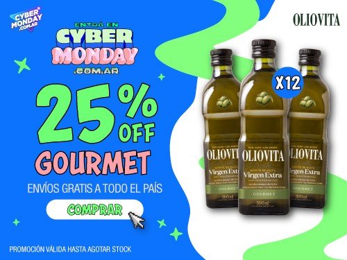 Oliovita Gourmet 12 unidades x 500ml - Aceite de Oliva Virgen Extra