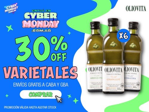 Oliovita Varietales 6 unidades x 500ml - Aceite de Oliva Virgen Extra