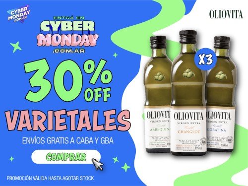 Oliovita Varietales 3 unidades x 500ml - Aceite de Oliva Virgen Extra