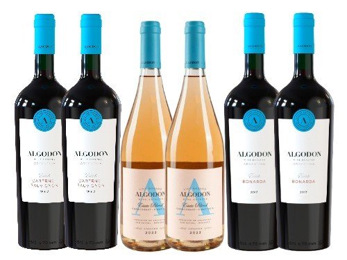 Vino Mix Cabernet - Bonarda - Rosé - Bodega Algodón Wines - Caja x 6