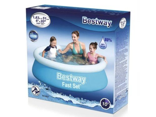 Pileta Bestway Fast Set 940L 183cm x 51cm – 57392 $75.999,00