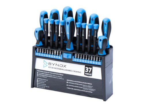 Kit de Destornilladores y Puntas Bynox 37 piezas DK-DESTPP-37