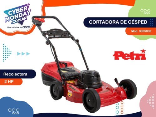 Cortadora de Césped Mod.3005006, recolectora 2 HP, 2500W, 32Lts, Petri