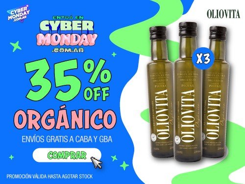 Oliovita Organico 3 unidades x 250ml - Aceite de Oliva Virgen Extra