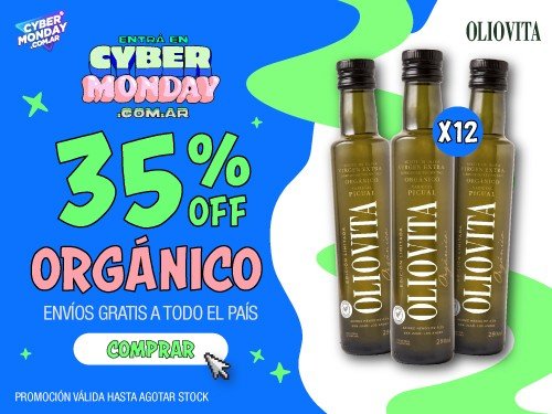 Oliovita Organico 12 unidades x 250ml - Aceite de Oliva Virgen Extra