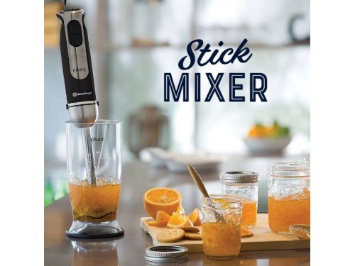 Batidora De Inmersion Stick Mixer Oster 2802 Con Vaso 800w Color Negro