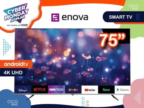 Smart Tv Led Pantalla 75",  4K, UHD, Android, Enova