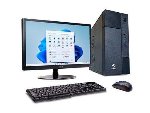 PC Computadora Intel Celeron RAM 4gb Ssd 128gb W11 + Monitor 18,5" EXO