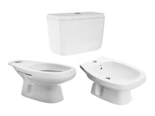 Conjunto Inodoro + Depósito + Bidet "MONACO"