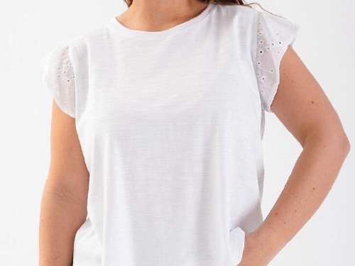 Remera broderie Dina