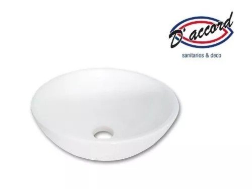 Bacha de baño sobre mesada 10 cm alto y 24 cm diámetro Daccord