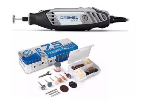 Minitorno Dremel 3000 130w Con10 Accesorios + Set De 75 Piezas 3000AN