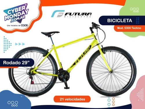 Bicicleta Mod.5300 Techno 29", MTB, Varón, 21v. Acero, Futura