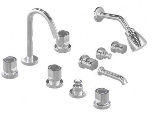 Combo grifería baño Semplice  lever Hidromet