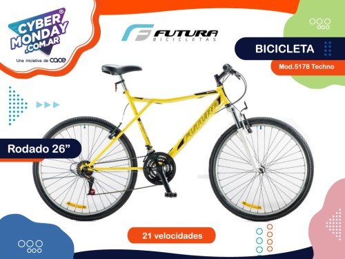 Biccleta Mod. 5178 Techno, MTB, 21 Vel., Hombre, Rod.26, Futura