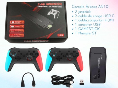 Consola Arcade Somostec AN10 - 2 Joystick 12800 Juegos HDMI