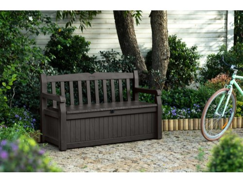 Banco De Jardin Con Almacenamiento Eden Brown