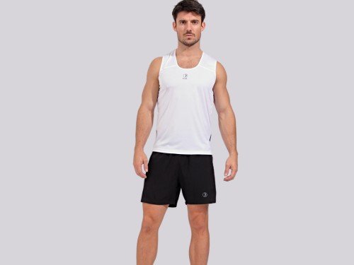 Short Deportivo con bolsillo tela plana con spandex Runik