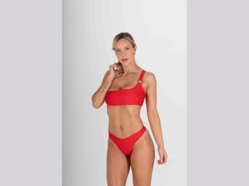 Bikini con hombro descubierto, almohadillas removibles Tricot Runik