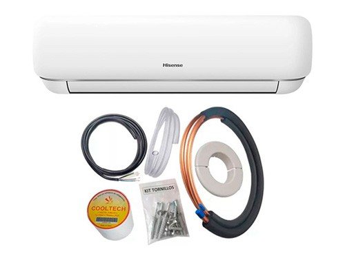 COMBO: Aire Split 3200w Frío/Calor + Kit Instalación básico Hisense