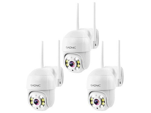 Pack x3: Cámara de Seguridad Domo Motorizada Wi-Fi FHD IP GADNIC 