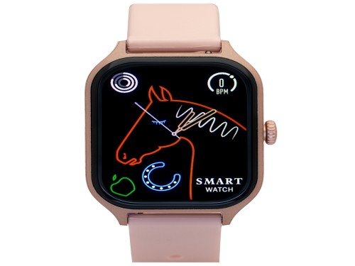 SMARTWATCH NEGRO CON MALLA DE SILICONA