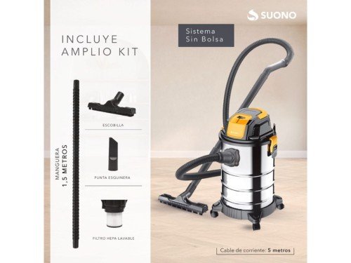 Aspiradora De Tacho Industrial 30 Litros 1300w Sin Bolsa