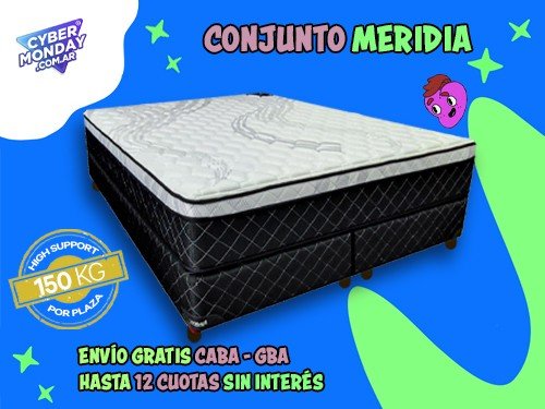 Conjunto Meridia Esp. Alta Dens 45 Kg Europillow Viscoelástico 200x160