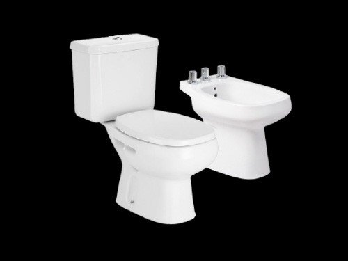 Juego completo roca monaco Inodoro deposito tapa madera y bidet