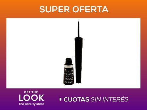 Delineador de Ojos Líquido Rimmel Exaggerate Black x 2,5 ml