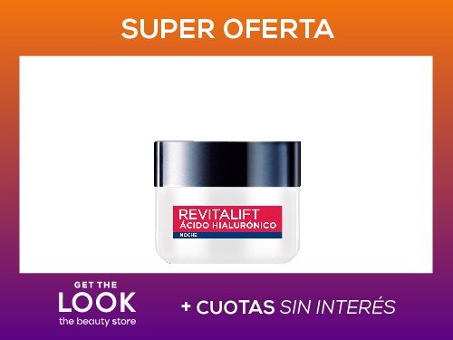 Crema Facial L'Oréal Paris Revitalift Ácido Hialurónico Noche x 50 ml