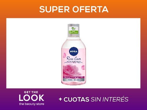 Agua Micelar Bifásica Nivea Rose Care para Todo Tipo de Piel x 400 ml