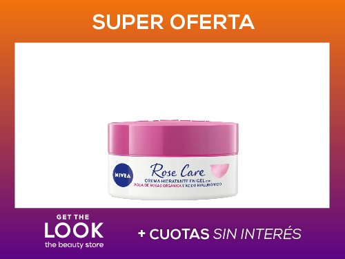 Crema Facial Hidratante en Gel Nivea Rose Care  x 50 ml