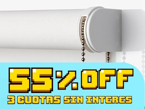 55% OFF + 3 Cuotas sin Interés en Cortinas