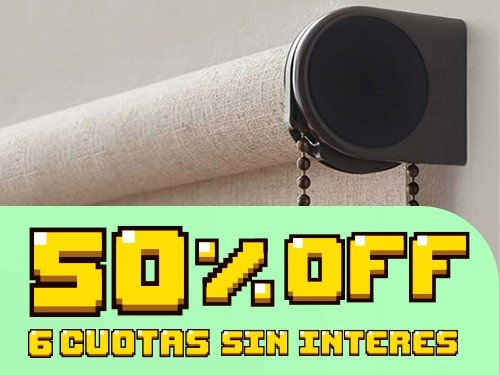 50% OFF + 6 Cuotas sin Interés en Cortinas