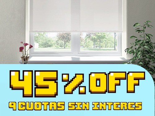 45% OFF + 9 Cuotas sin Interés en Cortinas