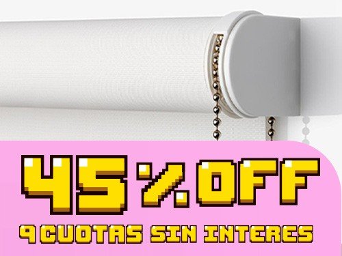 45% OFF + 9 Cuotas sin Interés en Cortinas