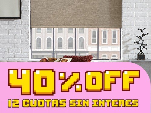 40% OFF + 12 Cuotas sin Interés en Cortinas