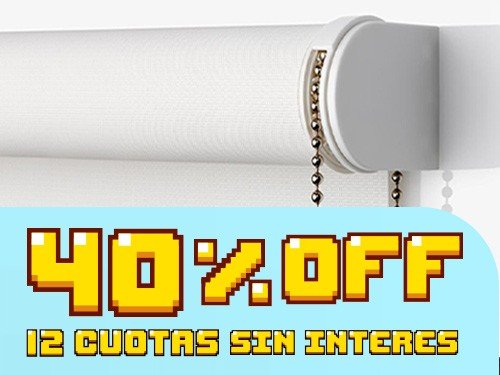 40% OFF + 12 Cuotas sin Interés en Cortinas