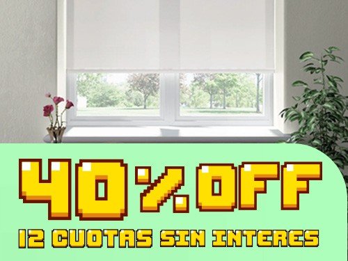 40% OFF + 12 Cuotas sin Interés en Cortinas