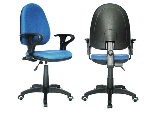 Silla Sillon Ejecutivo Pc Azul Escritorio Ruedas Respaldo Bajo