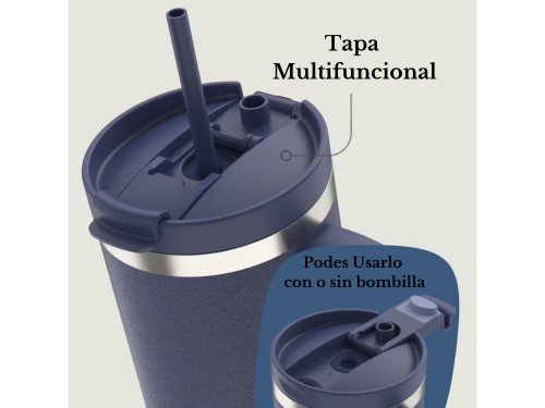 Vaso Termico Contigo c/manija Streeterville 1180 Ml Azul 29hs FRIO