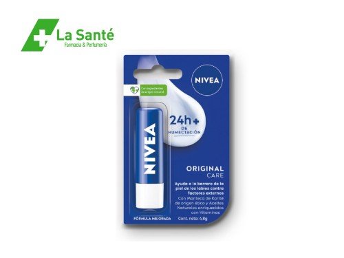 Nivea Labello Humectación Sin Color Essential Care Original 4.8G